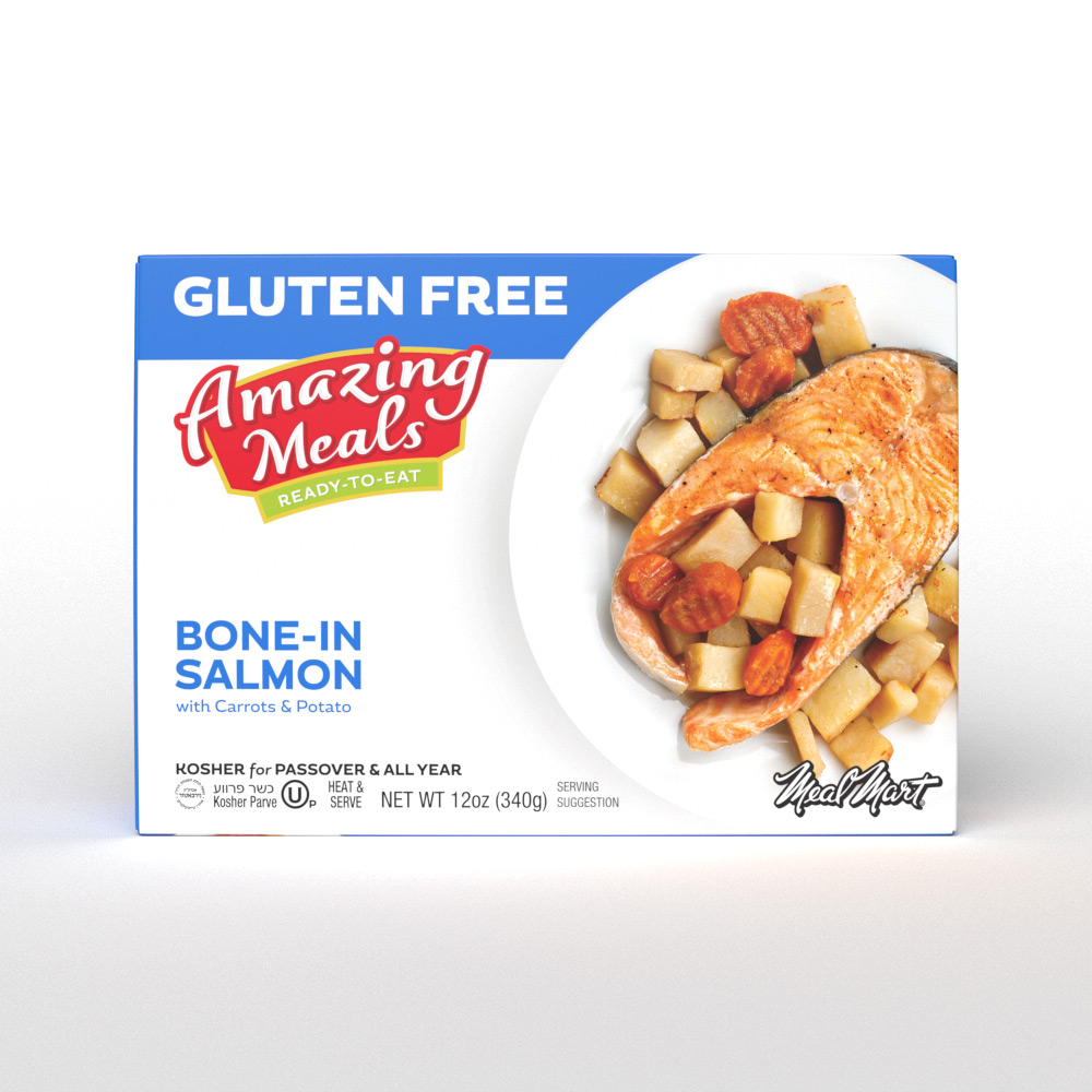 Meal Mart Amazing Meals Bone in Salmon with Carrots & Potatoes 12 oz